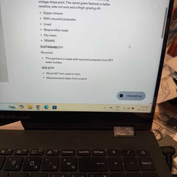 Amur - long striped pleated maxi - Picture 3 of 3